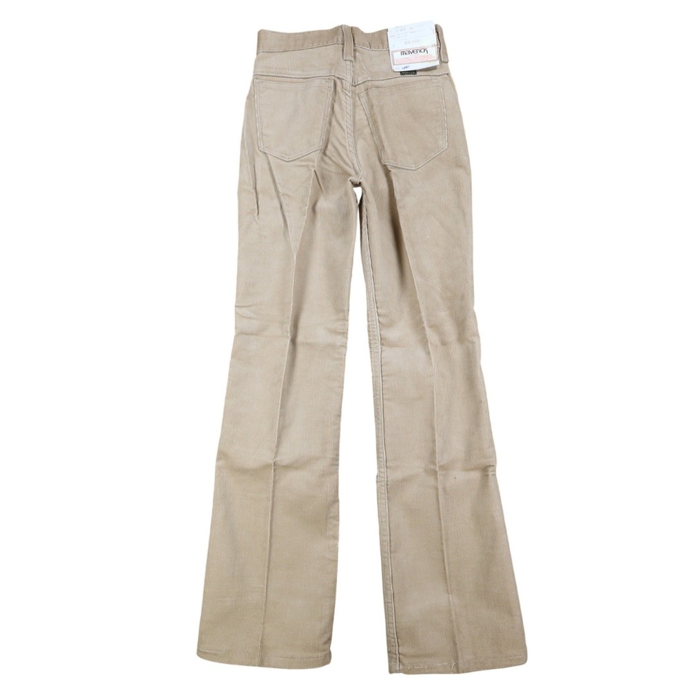 Maverick Boot Flare Corduroy Pants Boys 12 Slim Vintage 70s Tan Deadstock USA